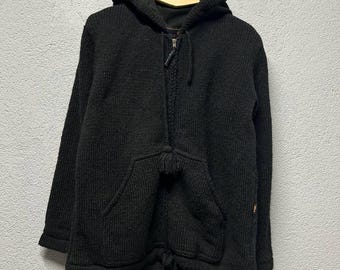 Merlin mens wool zip sweater jacket M