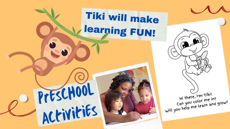 Tiki Math Activity Preschool Learning Activity Worksheets, Alphabet Tracing (PDF) - Etsy