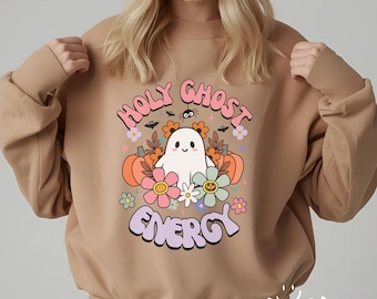 Holy Ghost PNG | Christian Fall Shirt | Funny Halloween DTF Design | Halloween Sublimation