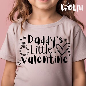 Daddy&#39;s Little Valentine SVG, Retro Valentine SVG, Heart Png, Love Quote, Valentine pregnancy PNG, Valentine gift, Svg Files for Cricut, Dtf