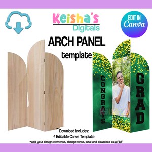 Arch Panel Canva Template, Party Decor Template, DIY Party, Blank Party Template, Editable Template , Printable Party