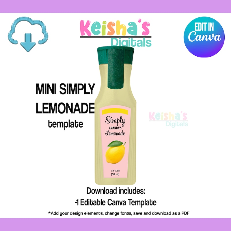 Printable Mini Juice - Etsy