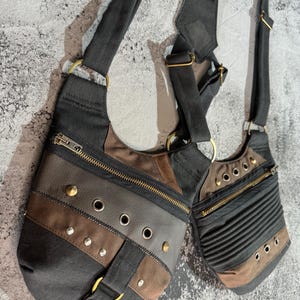 Men's holsterbag in black and brown