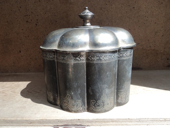 Godinger Silver Jewelry Box Container Velvet Lining 1994 - Etsy