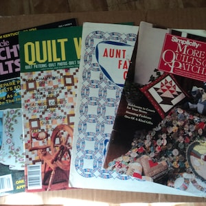 quilting books set of 4 Quilt World Aunt Martha&#39;s Favorite Quilts Simplicity More Quilts and Patches Lady&#39;s Circle Patchwork Quilts patterns