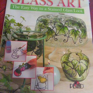 Faux Stained glass art instructional lessons book The easy way to a stained glass look