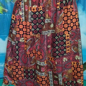 Vintage Blair Women&#39;s Skirt Elastic Waist multicolor Size L