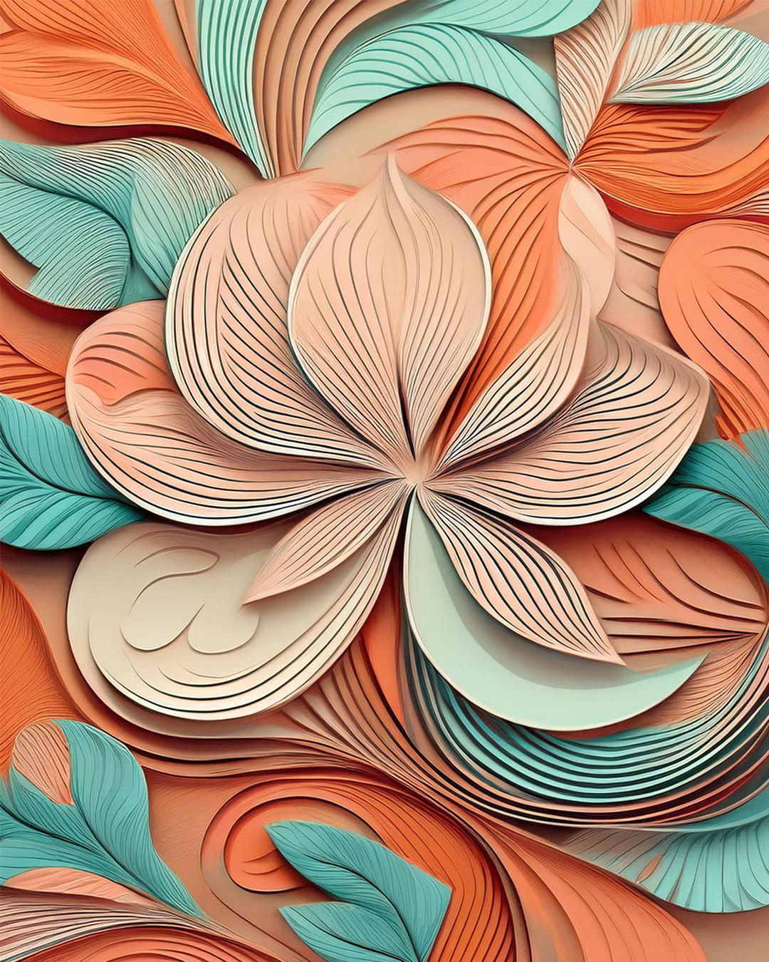 Ethereal Blossom Digital Art Print - Etsy