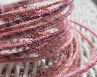 Wool Wire in shades of pink, Fiber Wire in pastel pink