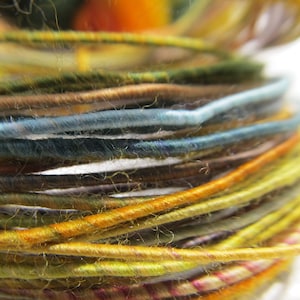 Wool Fiber Wire, multicolor, core spun coated copper wire