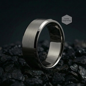 Mens Titanium Ring, Anniversary Gift, Unique Gift, Mens Rings, Womens Rings, Promise Ring, Stainless Ring, Mens Wedding Band, Gift for Him
