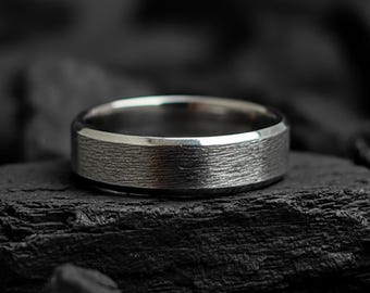 Minimalistisk titanring, present till henne, herrring i titan, damringar, jubileumspresent, herrvigselring, löftering, förlovningsring
