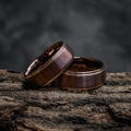 The Carob, Coffee Ring Rose Gold Ring Christmas Gifts Mens Rings Mens Wedding Band Engagement Ring Promise Ring Brown Rings Anniversary Gift