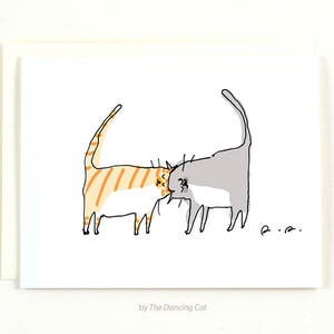 Headbutt Cat Card - Love You Card