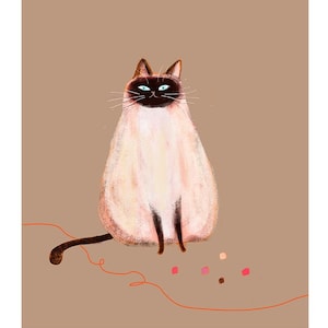 Siamese Cat Print- Siamese Beauty