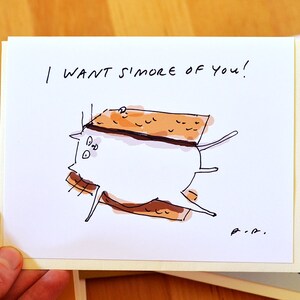Quiero más de ti - Tarjeta divertida de gato - Tarjeta de amor - Tarjeta de gato