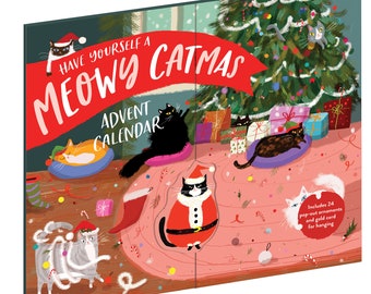 Calendrier de l'Avent Meowy Catmas - Calendrier de l'Avent de Noël - Décorations de chat