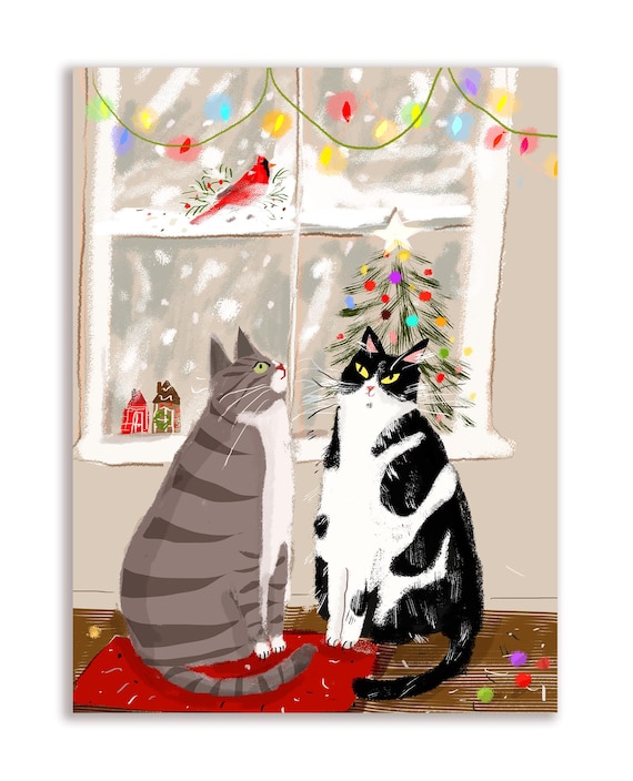 Buy Season's Greetings Friend Holiday Cat Card Christmas Cat
