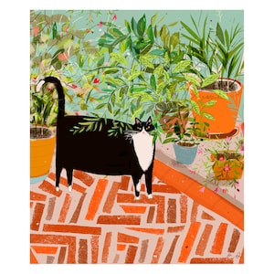 I'm a Jungle Cat - Cat Print - Cat Art - Tuxedo Cat