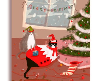 Just for You - Christmas Cat Card