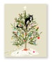 Funny Christmas Card - Christmas Tree Cat - Cat Christmas Card 