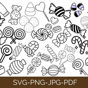 25 Candy Svg Bundle,Candy Svg,Sweet treats svg,Candy clipart,lollipop svg,sweet candy,candy png,candy,vector,Sweet sugar,digital download
