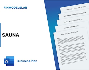 Sauna Business Plan Template - Comprehensive & Customizable