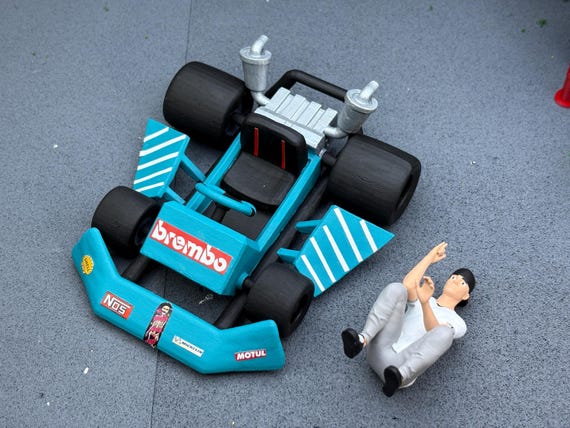 1/18 Scale Handmade Go-kart and Driver Figure - Etsy