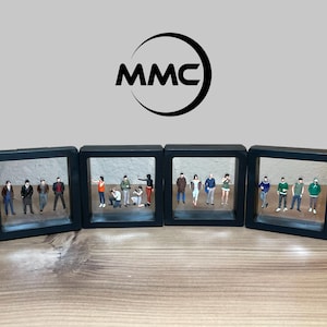 1:64 Scale Everyday People Figure Pack Diorama HotWheels - 4 Sets 17pcs