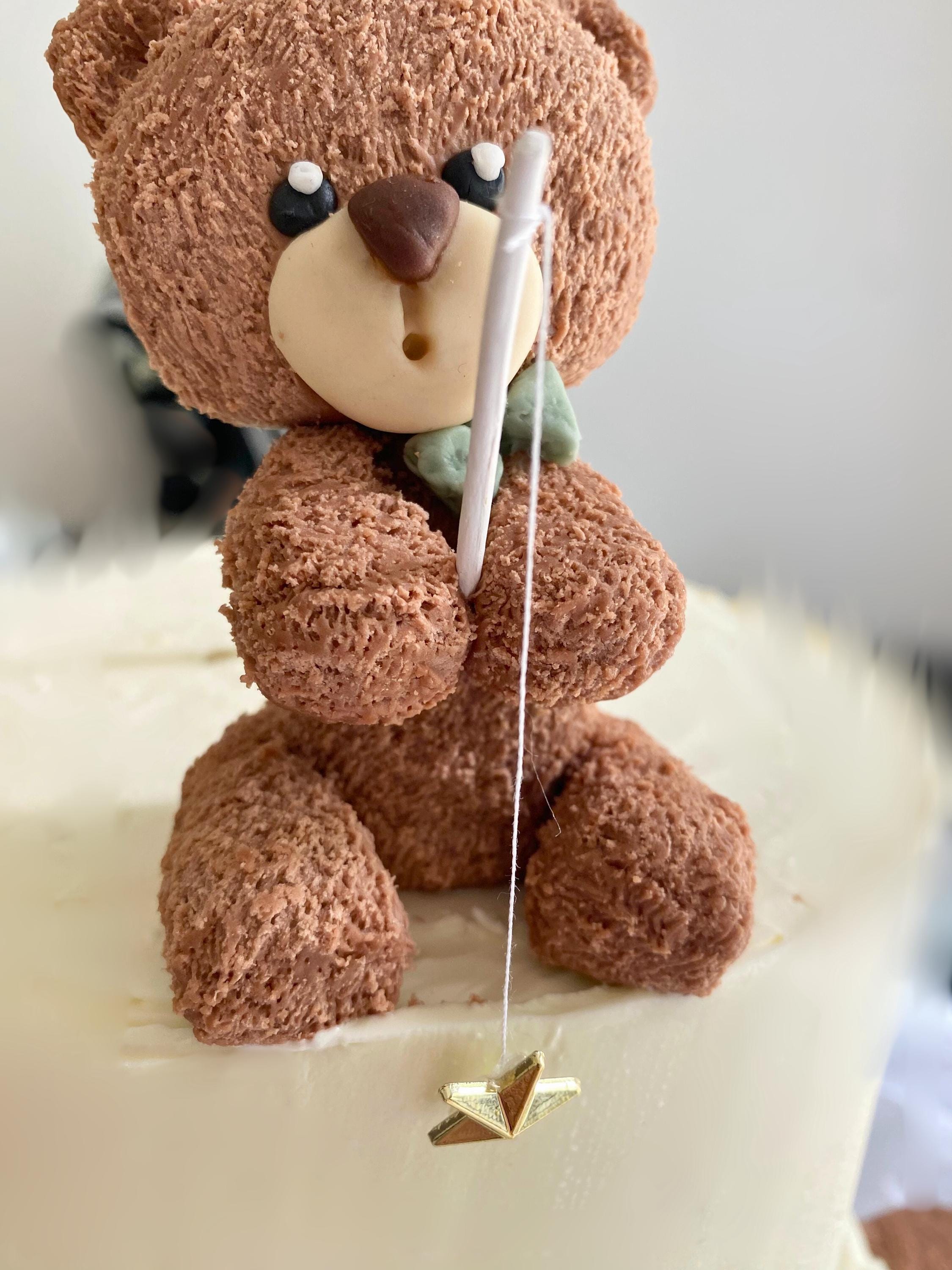 Tirelire Résine Papa Ours Et Oursons Pâtissiers - Décoration Enfant
