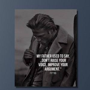 Sons Of Anarchy Jax Teller Canvas Wall Art,Jax Teller Quote Print Art Canvas,fashion Retro Art,Black White Prints,Vintage Print Art