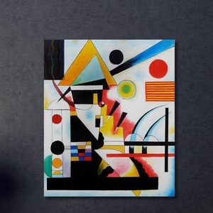 Wassily Kandinsky canvas muurkunst, Wassily Kandinsky schilderij kunst, moderne muurkunst print, kantoor kamer decor, abstracte kunstwerken, moderne schilderkunst