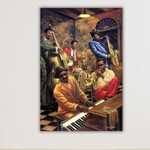 Music Wall Art,Jazz Club, Abstract Jazz Art,African American Art,Saxophone,Jazz Singer,  Jazz Art,  Musical Wall Art, Musician, Pianist