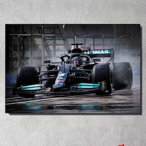 Lewis Hamilton Car Poster art PRint,Lewis Hamilton Canvas Art,Formula One,Lewis Hamilton Fan Gifts,Lewis Hamilton Wall Art,Formula 1 Poster