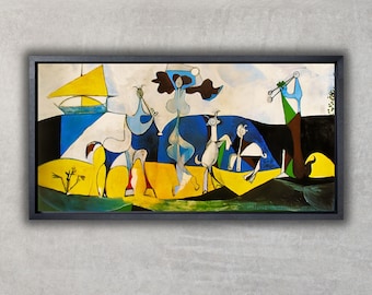 パブロ・ピカソ「人生の喜び」1945年 キャンバスアートプリント、近代