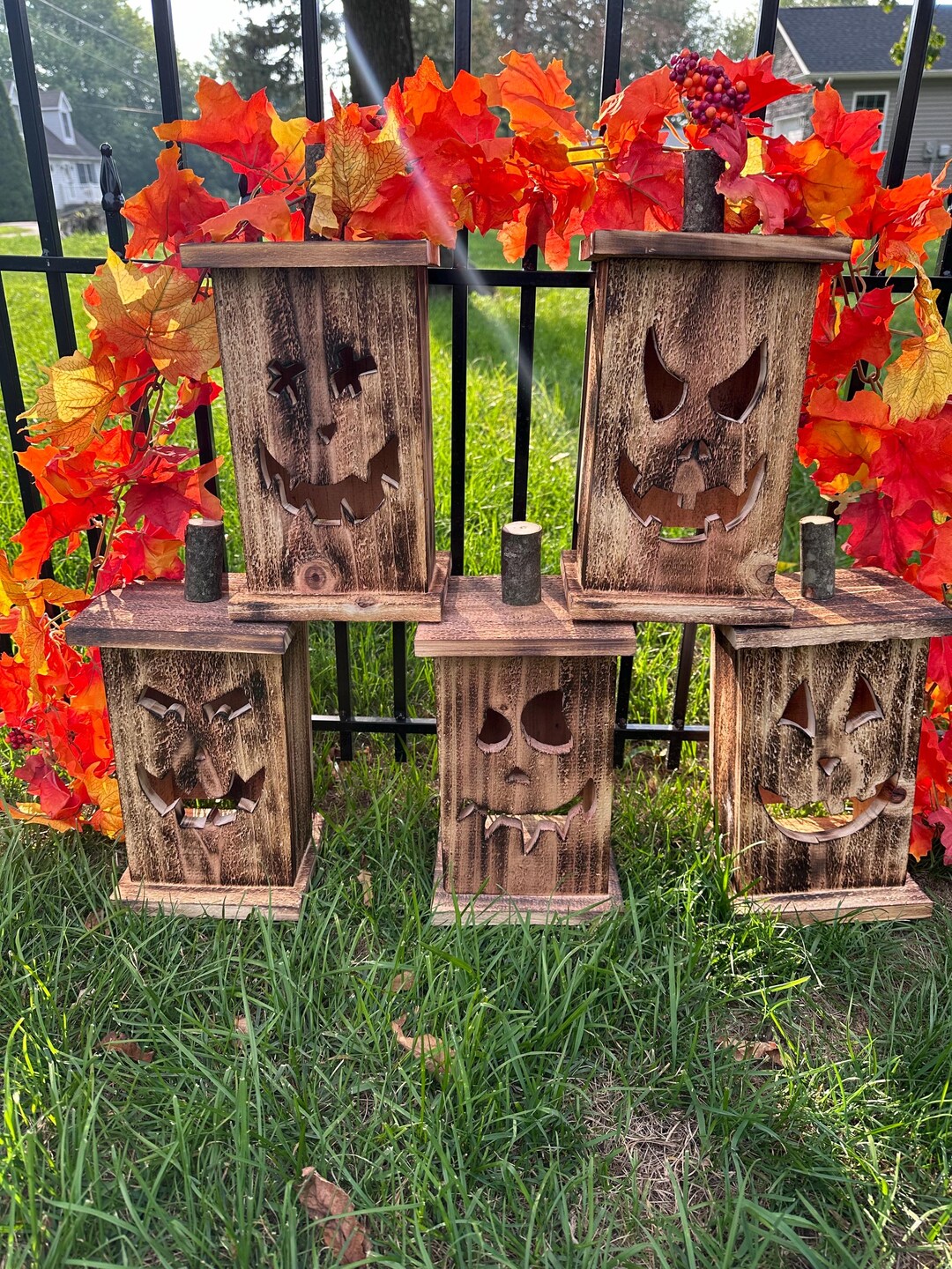 Rustic Pumpkin Jack O Lantern - Etsy