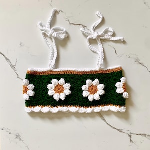 Crochet Flower Tank Top