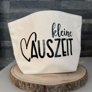 Geschenkbeutel „Kleine Auszeit“ – Stofftasche als Wellness Geschenkverpackung – Beutel für DIY Geschenkideen & Mitbringsel