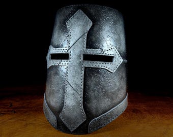 Crusader Helmet Leather Pattern PDF - Cosplay Prop