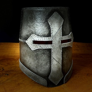 Crusader Helmet Leather Pattern PDF - Cosplay Prop