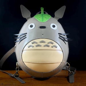 Totoro Backpack Pattern - DIY Leather Bag Template - Printable PDF Pattern