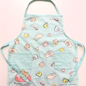 Delantal para niños pequeños talla 110, delantal de dibujos animados de animé japonés, delantal de cocina para niños, delantal de chef