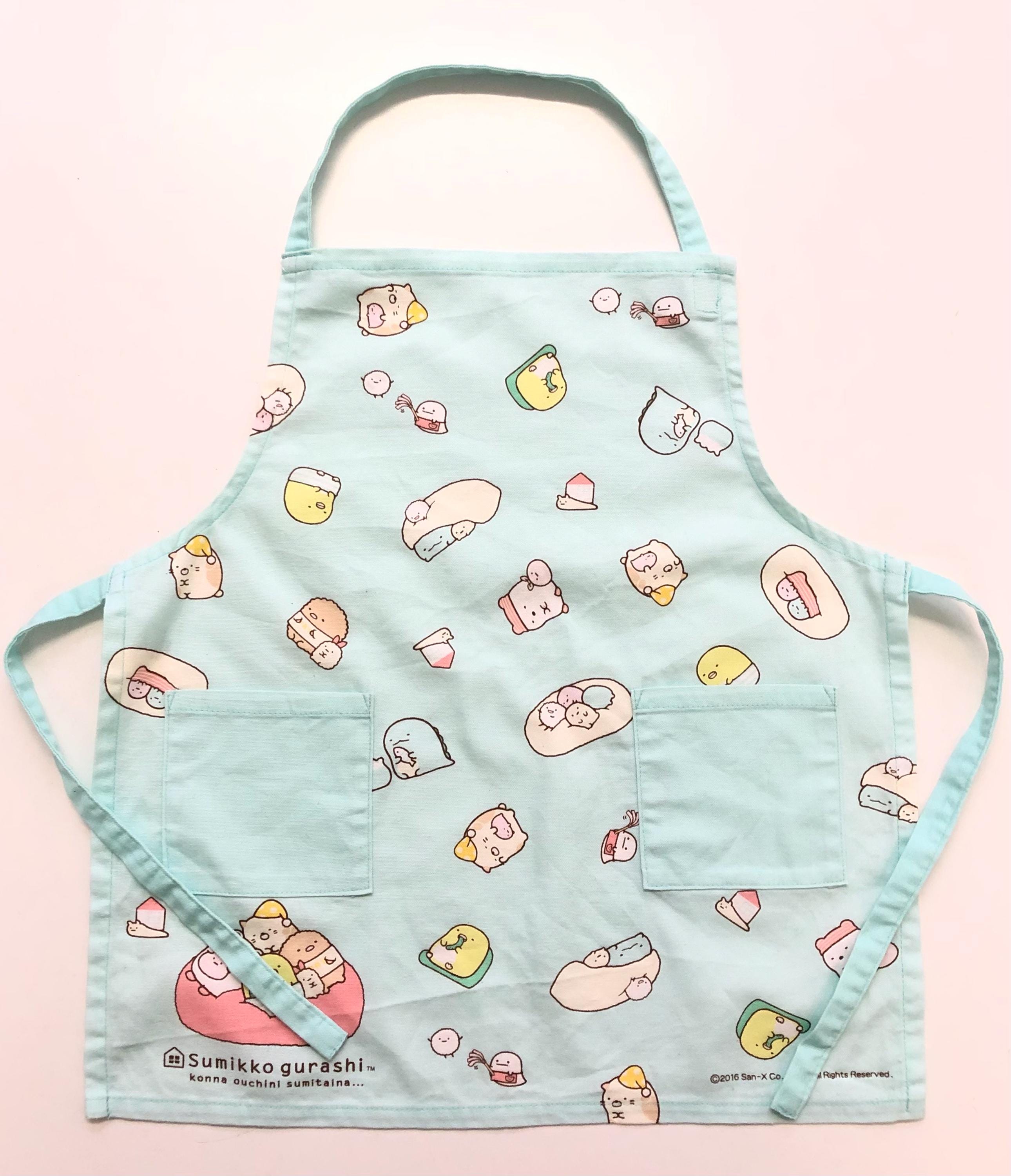 Children Kids Toddler Apron sz110 Japan Anime Cute Cartoon Apron play Kitchen Apron Kids Chef Apron