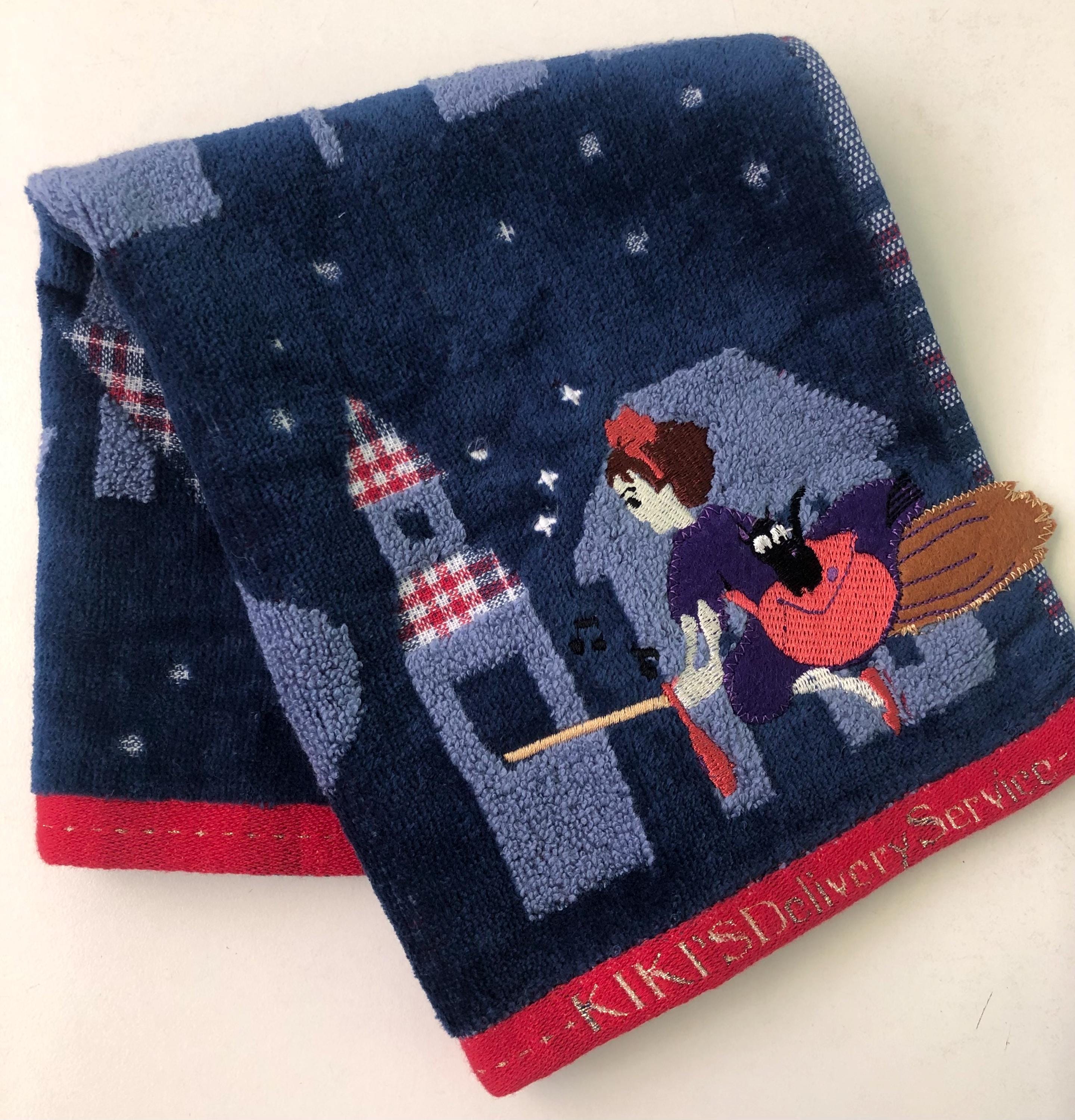 Kiki's Delivery Service Towel Handkerchief The Night of Departure Kiki Handkerchief Love Gifts for her