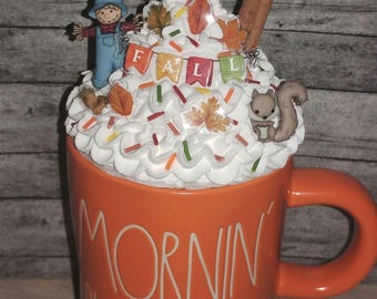 Fall Faux Whipped Mug Topper