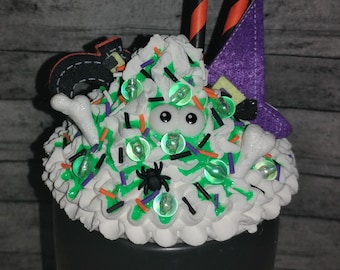 Halloween Faux Whipped Mug Topper Faux Milkshake