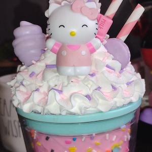 faux whipped cream mug topper