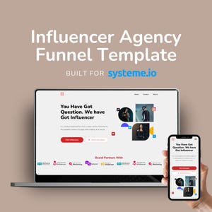 Influencer Agency Funnel Template: High-Converting Landing Page (Systeme.io)