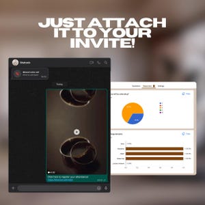 Just attach it to your invite. Image showing how your sign up link can be attached.