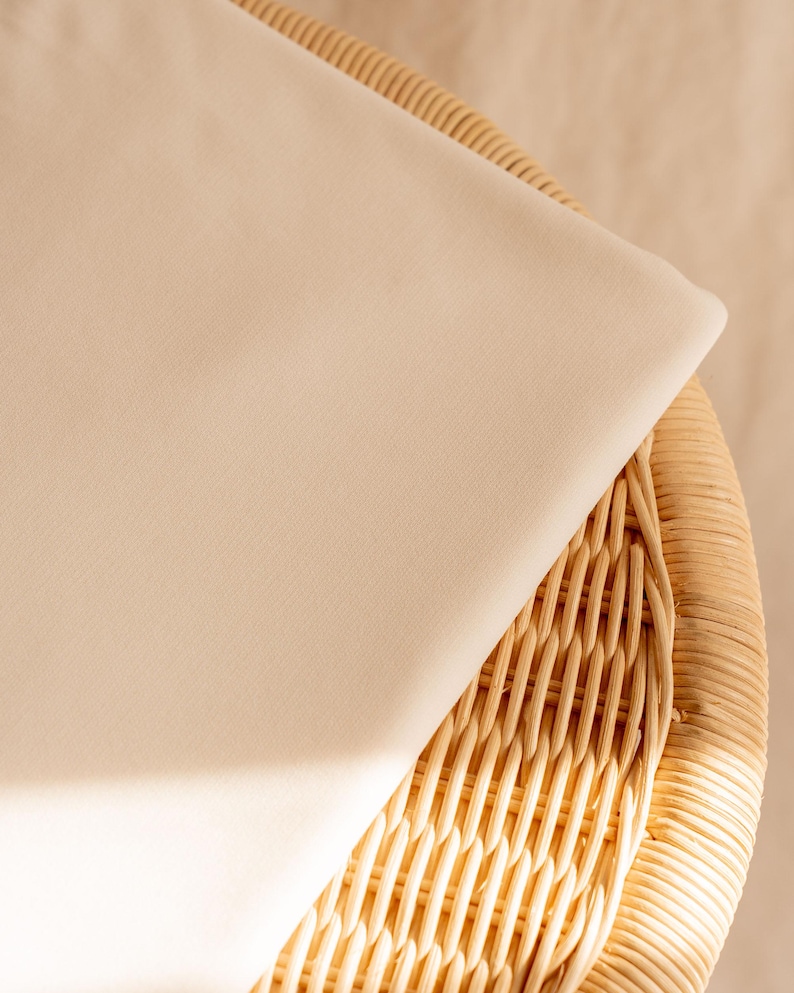 Swimwear lining fabric - stretch jersey lining for swimsuits and activewear - lightweight fabric by the half meter or yard Off-white